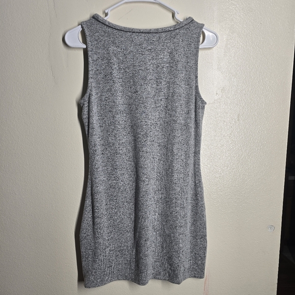 White House Black Market Gray Mini Tank Dress - Picture 3 of 3